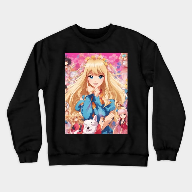 adventure pose Crewneck Sweatshirt by animegirlnft